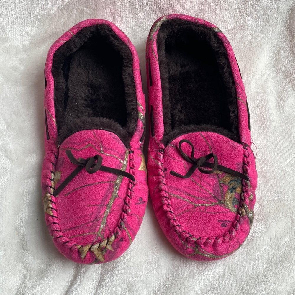 Pink moccasins